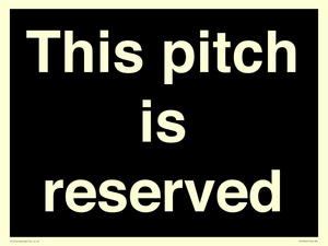 This pitch is reserved